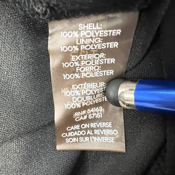 CALVIN KLEIN Black Dress Chiffon Womens 10 Party Whimsigoth Dark Feminine - Picture 14 of 14